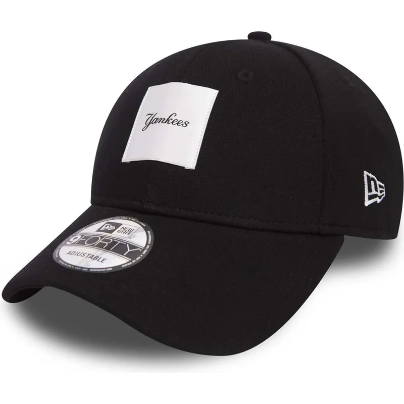 lippikset-kaareva-musta-saadettava-nauha-9forty-satin-patch-new-york-yankees-mlb-new-era