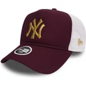 lippikset-kaareva-rekka-punainen-snapback-oro-9forty-essential-new-york-yankees-mlb-new-era