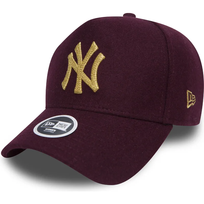 lippikset-kaareva-punainen-saadettava-nauha-9forty-melton-a-frame-new-york-yankees-mlb-new-era
