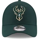 lippikset-kaareva-vihrea-saadettava-nauha-9forty-the-league-milwaukee-bucks-nba-new-era