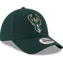 lippikset-kaareva-vihrea-saadettava-nauha-9forty-the-league-milwaukee-bucks-nba-new-era