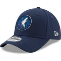 cap-kaareva-navy-blue-adjustable-strap-9forty-the-league-minnesota-timberwolves-nba-new-era
