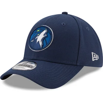 cap-kaareva-navy-blue-adjustable-strap-9forty-the-league-minnesota-timberwolves-nba-new-era