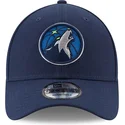 cap-kaareva-navy-blue-adjustable-strap-9forty-the-league-minnesota-timberwolves-nba-new-era