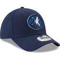 cap-kaareva-navy-blue-adjustable-strap-9forty-the-league-minnesota-timberwolves-nba-new-era