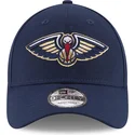 lippikset-kaareva-laivastonsininen-saadettava-nauha-9forty-the-league-new-orleans-pelicans-nba-new-era