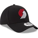cap-kaareva-black-adjustable-strap-9forty-the-league-portland-trail-blazers-nba-new-era