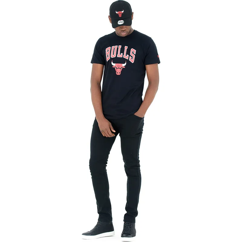 t-paidat-lyhythihainen-musta-chicago-bulls-nba-new-era