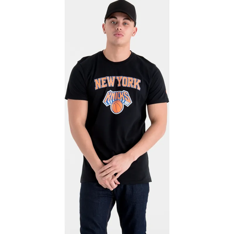 t-paidat-lyhythihainen-musta-new-york-knicks-nba-new-era