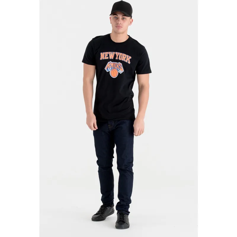 t-paidat-lyhythihainen-musta-new-york-knicks-nba-new-era