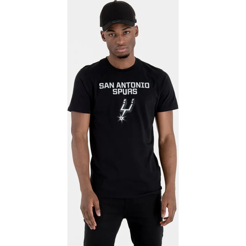 t-paidat-lyhythihainen-musta-san-antonio-spurs-nba-new-era