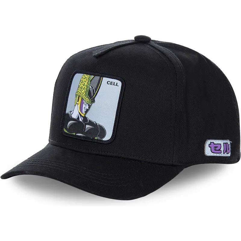 lippikset-kaareva-musta-snapback-celc-cell-dragon-ball-capslab