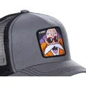 lippikset-kaareva-rekka-harmaa-snapback-kam-muten-roshi-dragon-ball-capslab