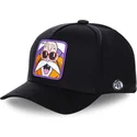lippikset-kaareva-musta-snapback-kamb-muten-roshi-dragon-ball-capslab