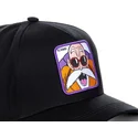 lippikset-kaareva-musta-snapback-kamb-muten-roshi-dragon-ball-capslab