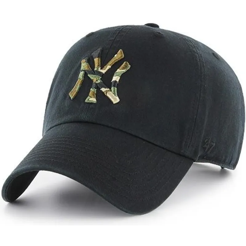 lippikset-kaareva-musta-saadettava-nauha-new-york-yankees-mlb-47-brand