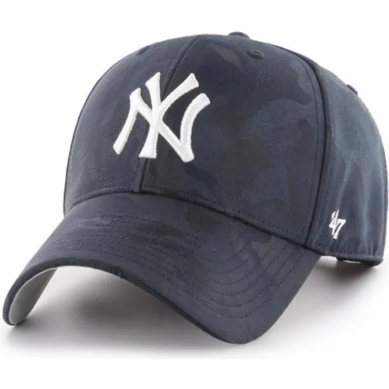 lippikset-kaareva-maastokuvio-saadettava-nauha-new-york-yankees-mlb-47-brand