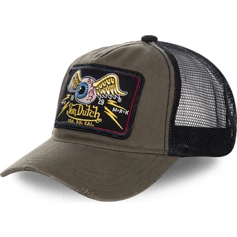 Cap kaareva brown snapback Von Dutch