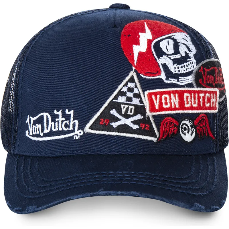 lippikset-kaareva-rekka-laivastonsininen-snapback-murph3-von-dutch