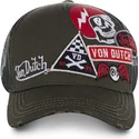 lippikset-kaareva-rekka-ruskea-snapback-murph1b-von-dutch