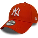 lippikset-kaareva-oranssi-saadettava-nauha-9forty-essential-new-york-yankees-mlb-new-era