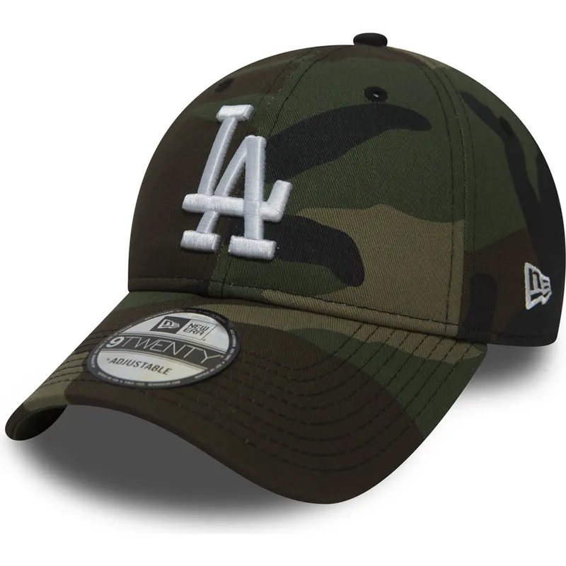 lippikset-kaareva-maastokuvio-saadettava-nauha-9twenty-essential-packable-los-angeles-dodgers-mlb-new-era