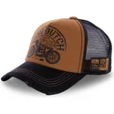 lippikset-kaareva-rekka-ruskea-snapback-crew6-von-dutch