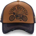 lippikset-kaareva-rekka-ruskea-snapback-crew6-von-dutch