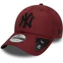 lippikset-kaareva-punainen-saadettava-nauha-9forty-ripstop-new-york-yankees-mlb-new-era