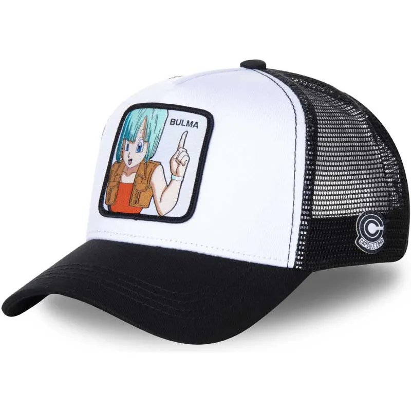 lippikset-kaareva-rekka-valkoinen-snapback-bul3-bulma-dragon-ball-capslab