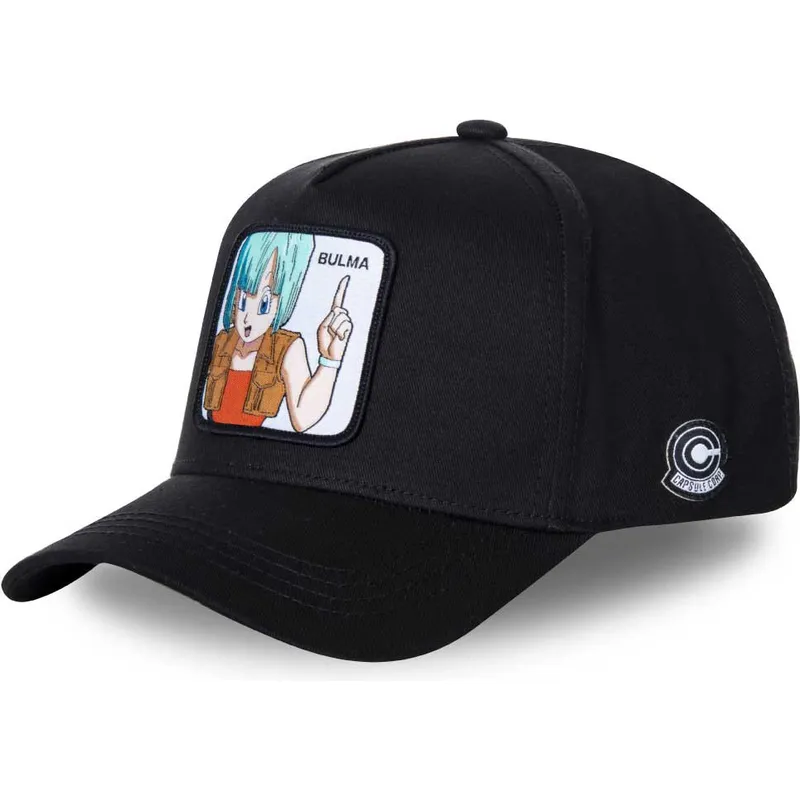 lippikset-kaareva-musta-snapback-bul4-bulma-dragon-ball-capslab