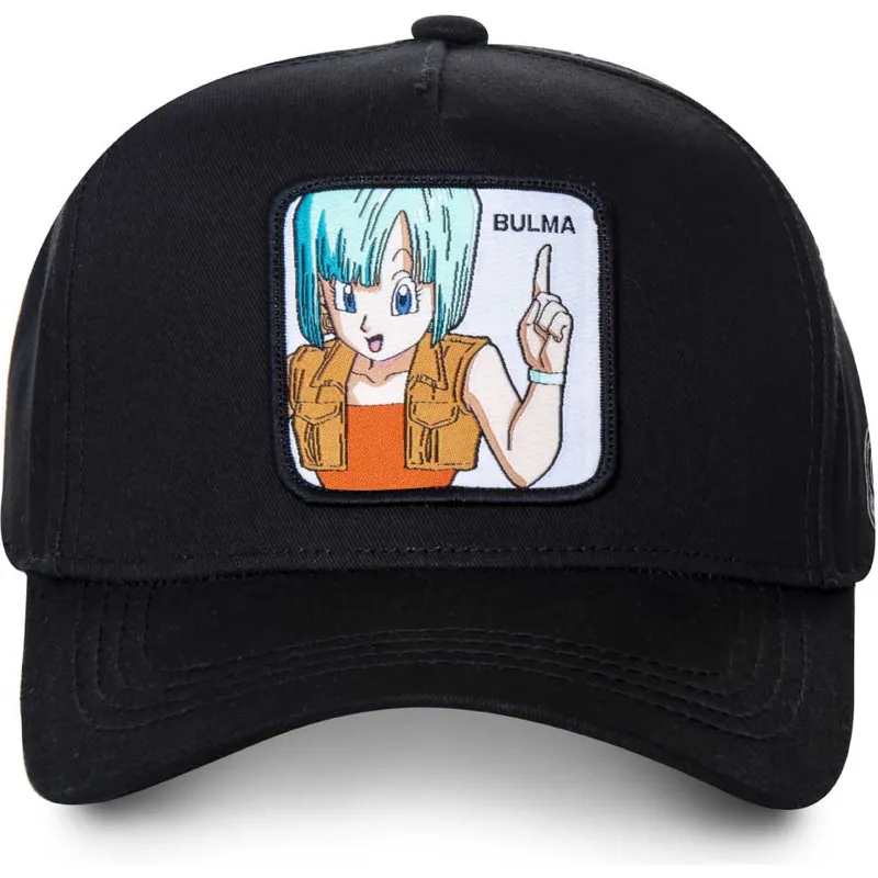 lippikset-kaareva-musta-snapback-bul4-bulma-dragon-ball-capslab
