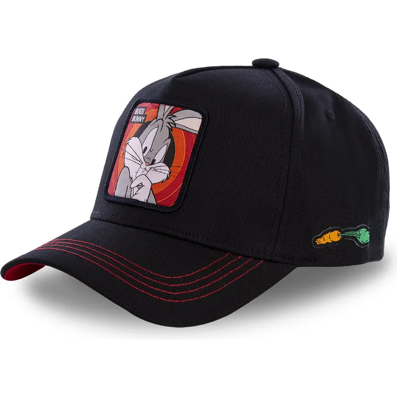 lippikset-kaareva-musta-snapback-bug2-vaiski-vull-looney-tunes-capslab