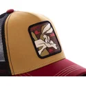 lippikset-kaareva-rekka-ruskea-snapback-coyote-coy2-looney-tunes-kojootti-looney-tunes-capslab