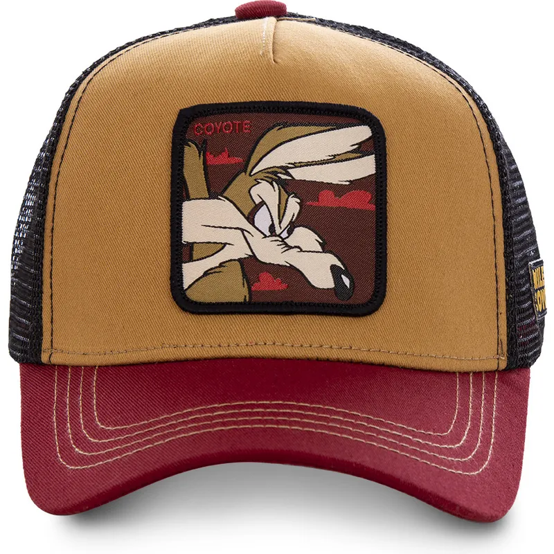 lippikset-kaareva-rekka-ruskea-snapback-coy2-kojootti-looney-tunes-capslab