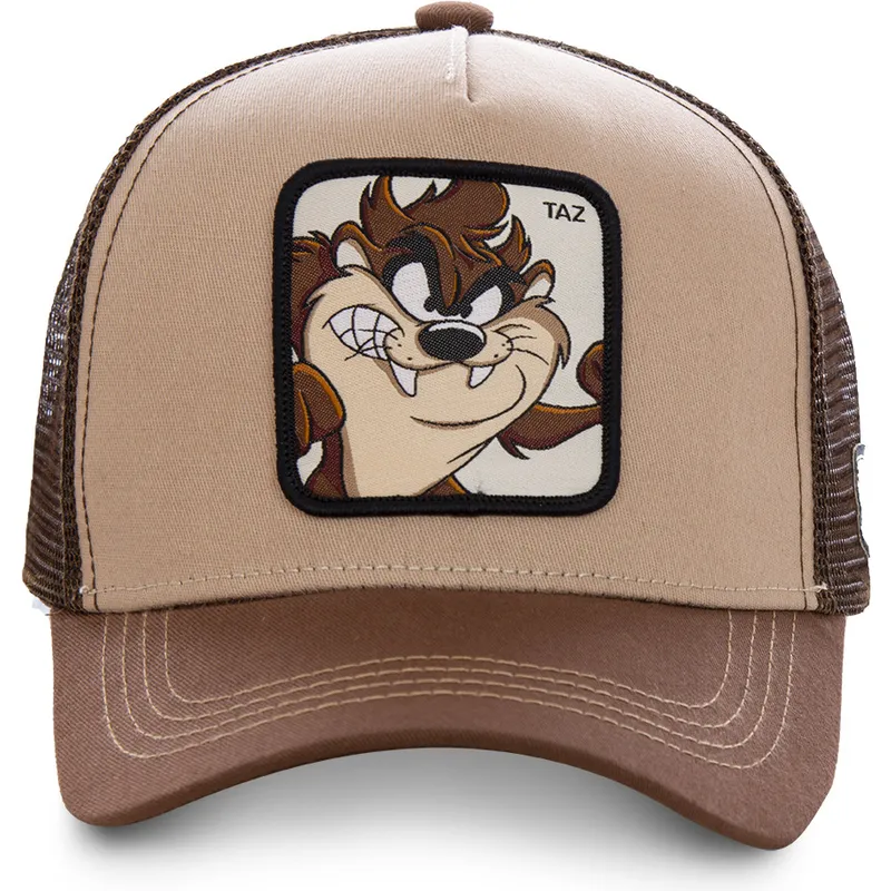 lippikset-kaareva-rekka-ruskea-snapback-tasmanian-piru-looney-tunes-capslab