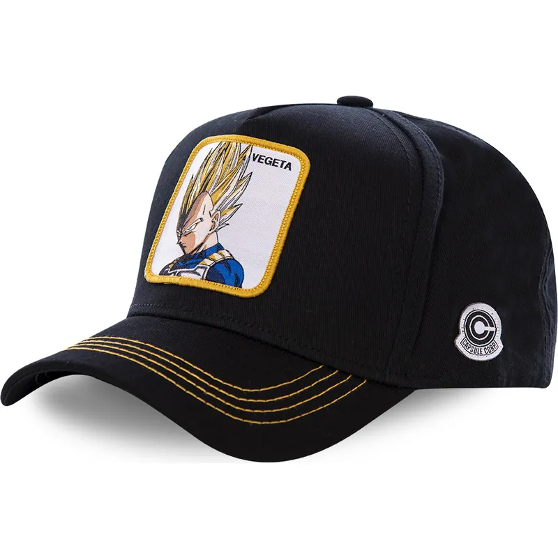 lippikset-kaareva-musta-snapback-super-saiyan-ve2-vegeta-dragon-ball-capslab