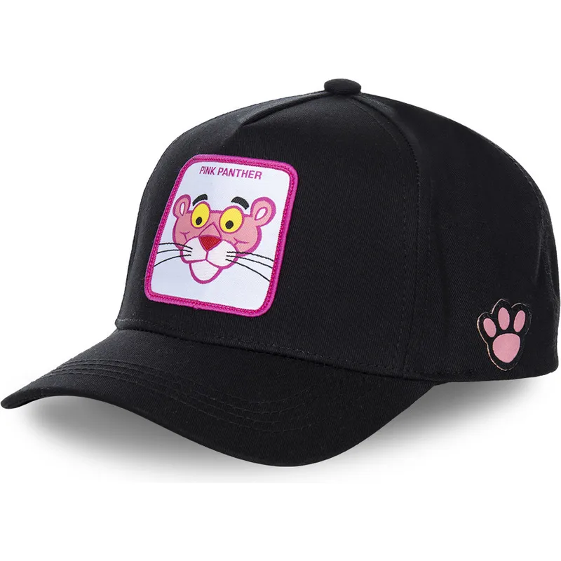 lippikset-kaareva-musta-snapback-pant3-vaaleanpunainen-pantteri-capslab