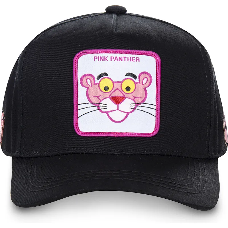 lippikset-kaareva-musta-snapback-pant3-vaaleanpunainen-pantteri-capslab