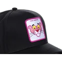 lippikset-kaareva-musta-snapback-pant3-vaaleanpunainen-pantteri-capslab