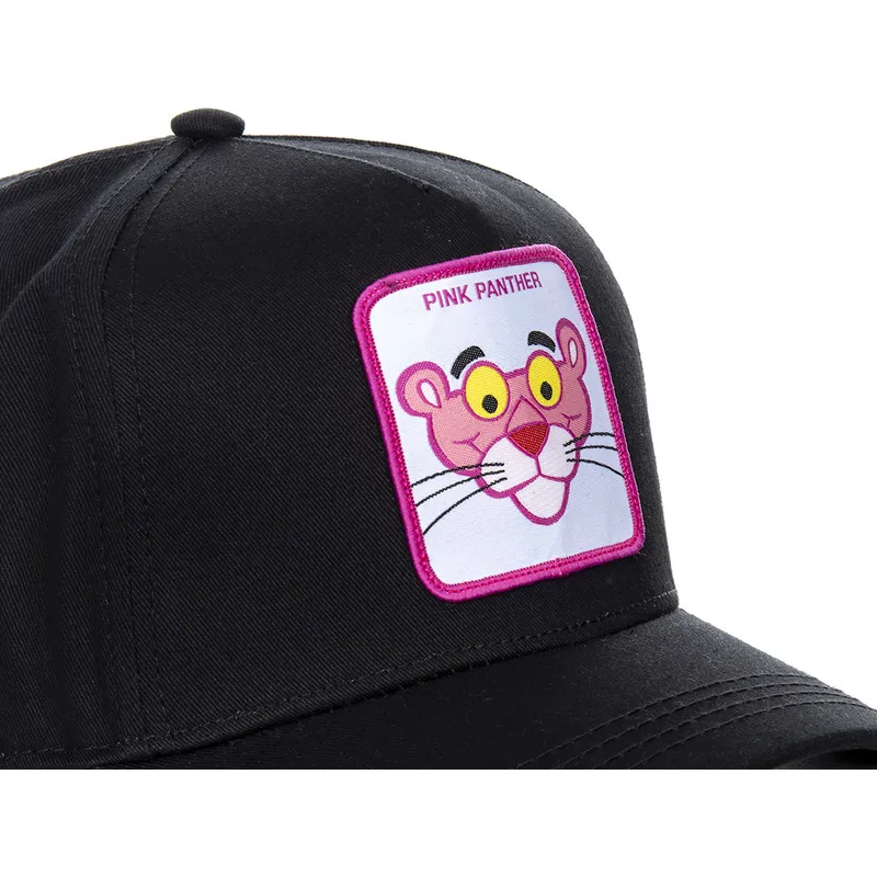 lippikset-kaareva-musta-snapback-pant3-vaaleanpunainen-pantteri-capslab