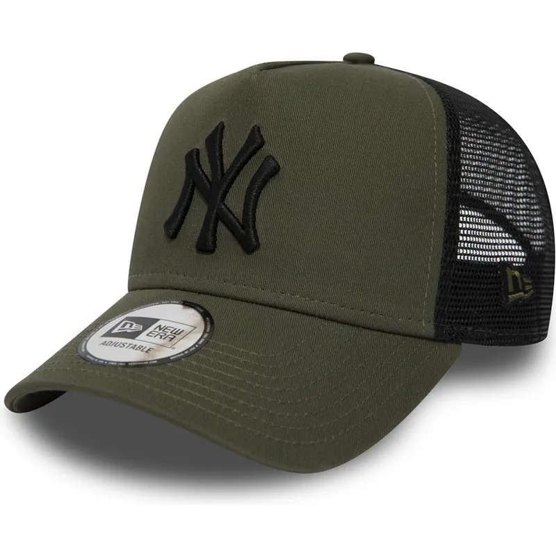 lippikset-kaareva-rekka-vihrea-snapback-league-essential-a-frame-new-york-yankees-mlb-new-era