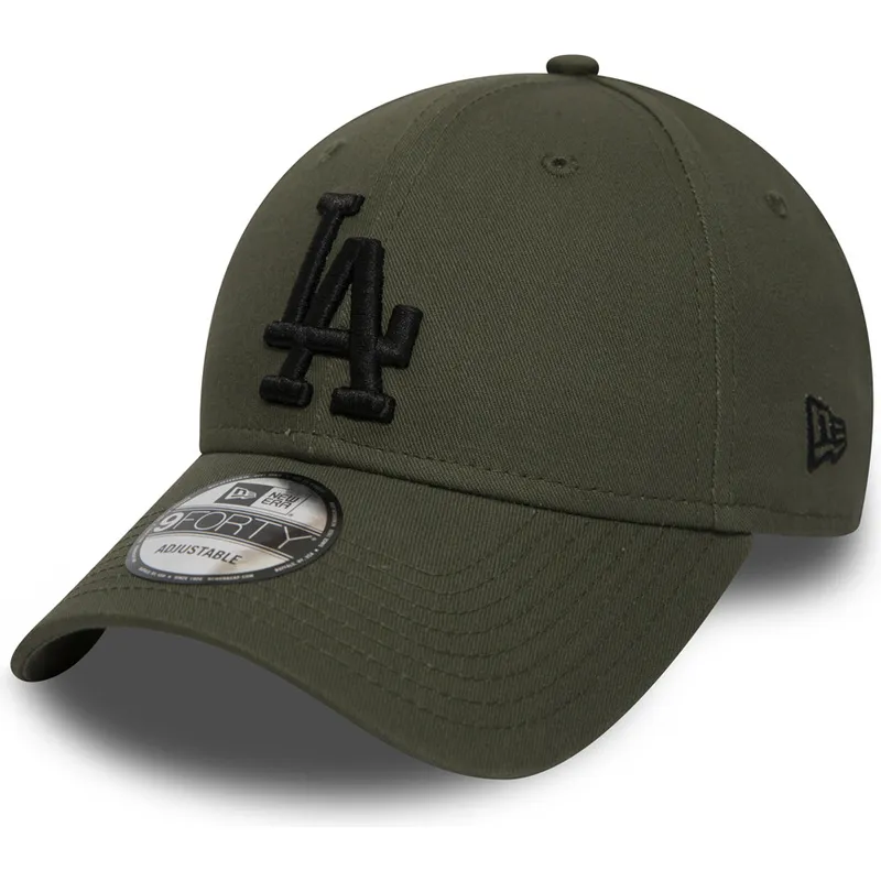 lippikset-kaareva-vihrea-saadettava-nauha-9forty-essential-los-angeles-dodgers-mlb-new-era
