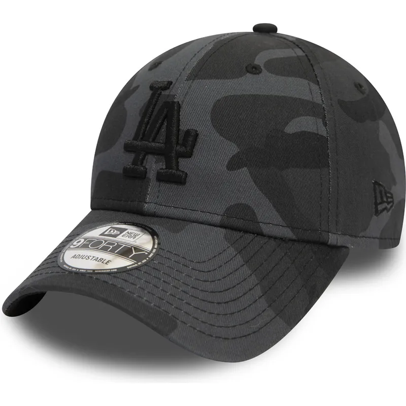 lippikset-kaareva-maastokuvio-saadettava-nauha-9forty-essential-los-angeles-dodgers-mlb-new-era