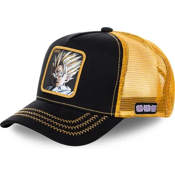 Lippikset kaareva rekka musta snapback Super Saiyan 2 DBZSUP Son Gohan Dragon Ball Capslab