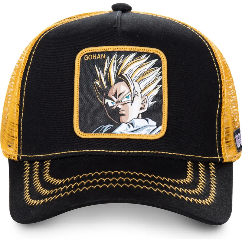 lippikset-kaareva-rekka-musta-snapback-super-saiyan-2-dbzsup-son-gohan-dragon-ball-capslab