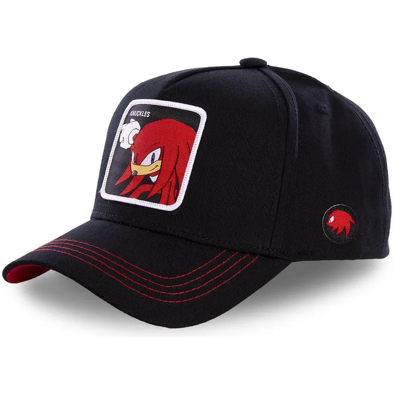 lippikset-kaareva-musta-snapback-knub-knuckles-sonic-the-hedgehog-capslab
