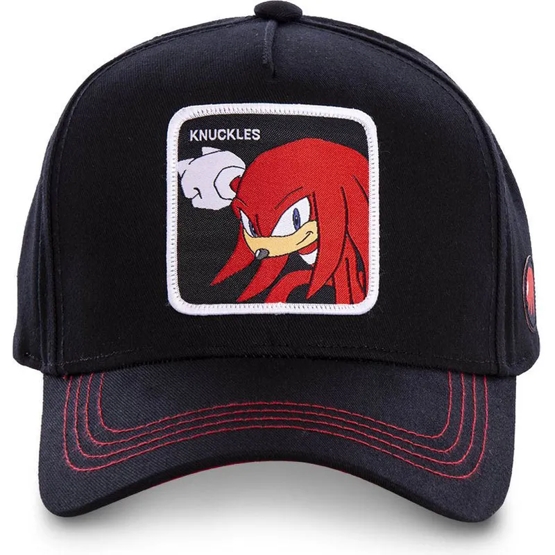 lippikset-kaareva-musta-snapback-knub-knuckles-sonic-the-hedgehog-capslab