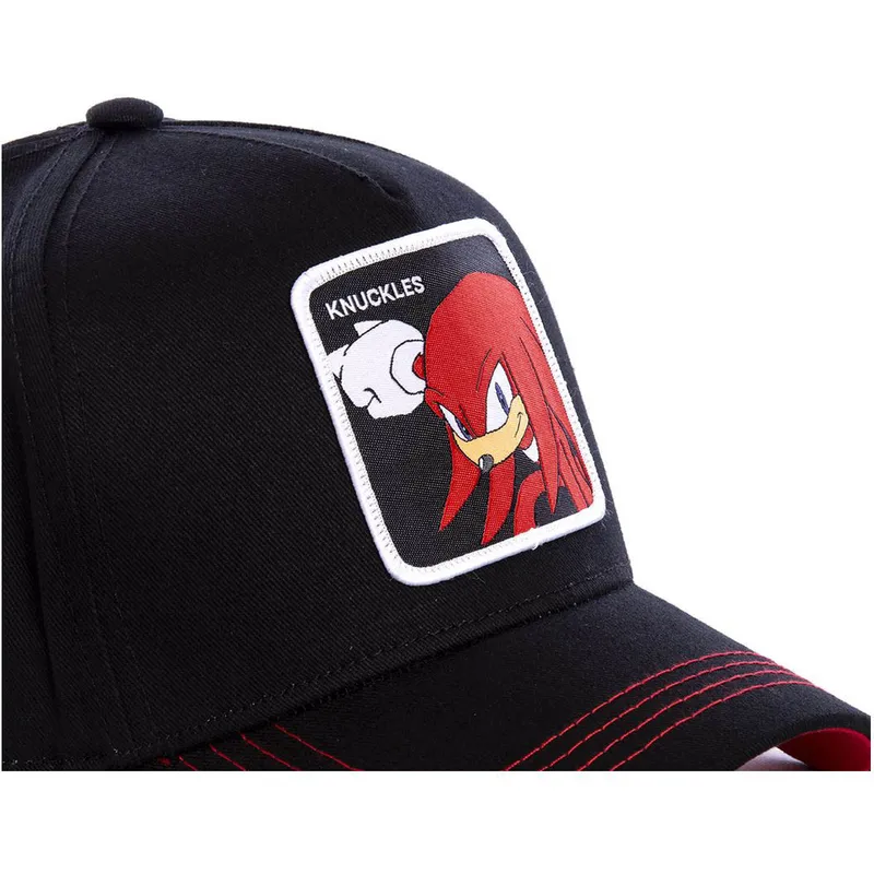 lippikset-kaareva-musta-snapback-knub-knuckles-sonic-the-hedgehog-capslab