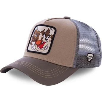 lippikset-kaareva-rekka-ruskea-snapback-tasmanian-piru-looney-tunes-capslab